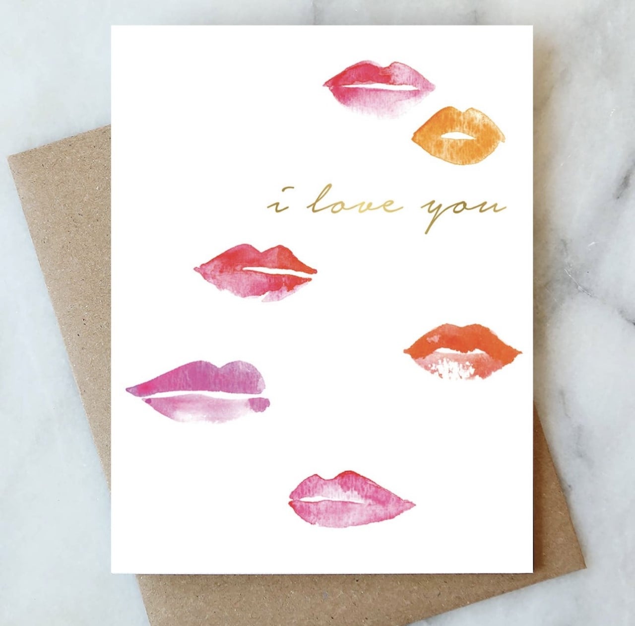 I Love You Kisses Greeting Card